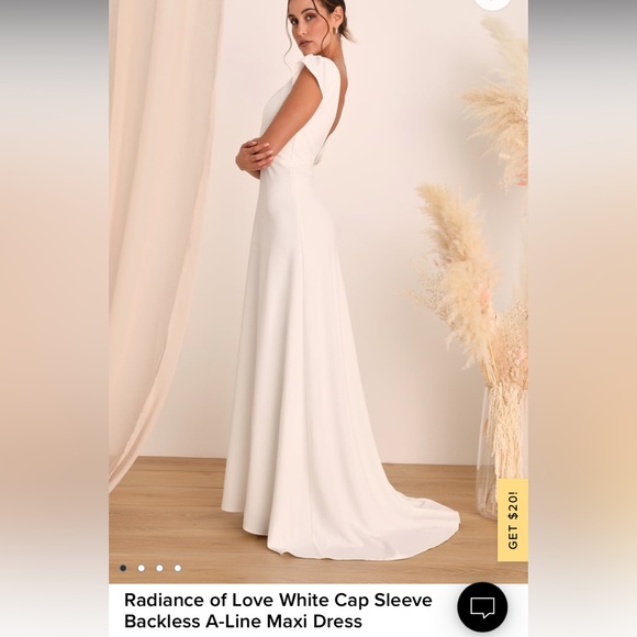 Lulus Wedding dress - XS Never Worn/Perfect condition/ was to late to return - Picture 4 of 6